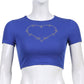 Punk Vintage Rhinestone Spider Goth Graphic T Shirt Women Y2k Style Crop Top O-neck Tshirt