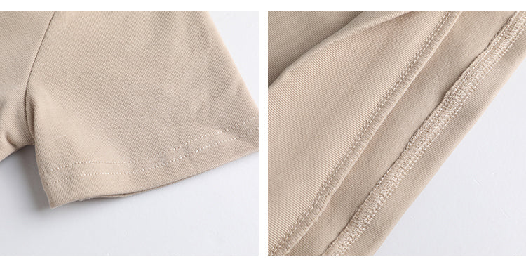 French Clavicle Square Collar Tops Women High Waist Croped Top Short Sleeve T-shirt Female