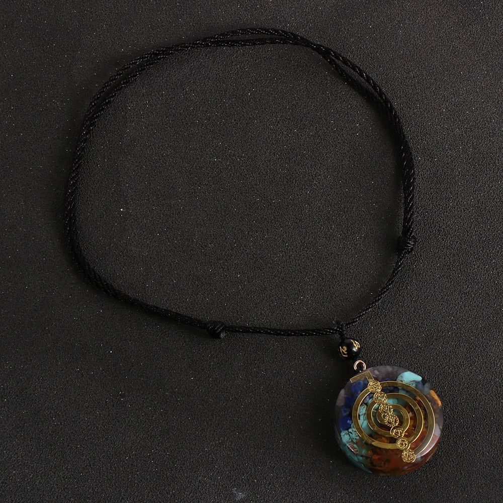 Generatore di energia Orgone Amuleto 7 Chakra Ciondolo Collana