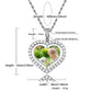 Heart Shaped Custom Photo Spin Double Sided Medallion Pendant Necklace Hip Hop Jewelry