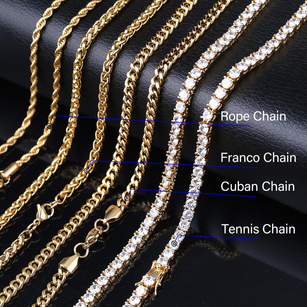 Iced Out Bling Lightning Pendants With Tennis Chain Copper Material Men's Hip Hop Jewelry Gift