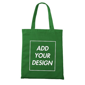 Custom Tote Bag Shopping Add Your Text Print Original Design Zipper Unisex Fashion Travel Canvas Bags