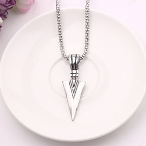 Pfeilspitze Anhänger Langkettige Halsketten Herrenhalsketten Collier Femme ArrowHead