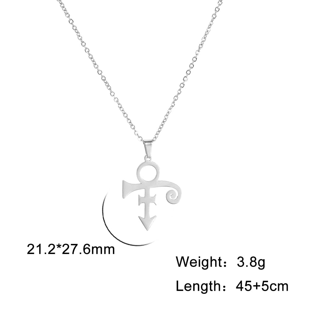 Guitar Memorial Love Symbol Pendant Necklace Le Petit Prince Necklaces