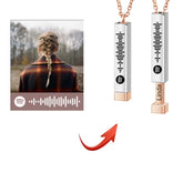 Custom Music Spotify Code Favorite Song Double Retractable Rope Choker Necklaces