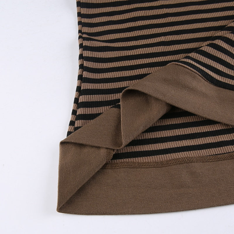 Goth Print Tops Stripe Cute T-Shirts Dark Academia Techwear Button Up V Neck Half Sleeve Sweat Shirts
