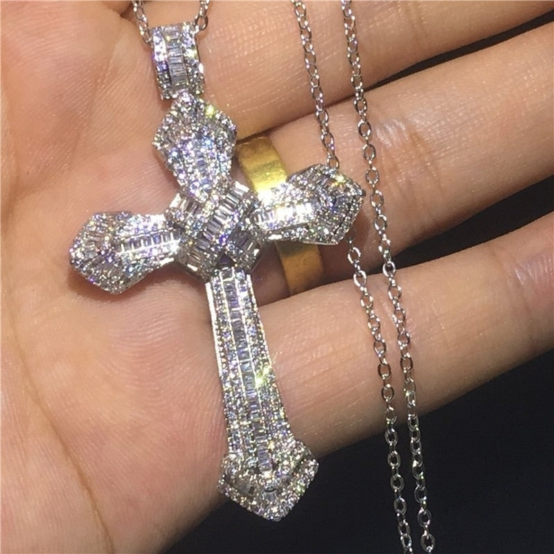 Personality Creative Jesus Cross Amulet Pendant Rock Casual Gift Catholic Christian Necklace