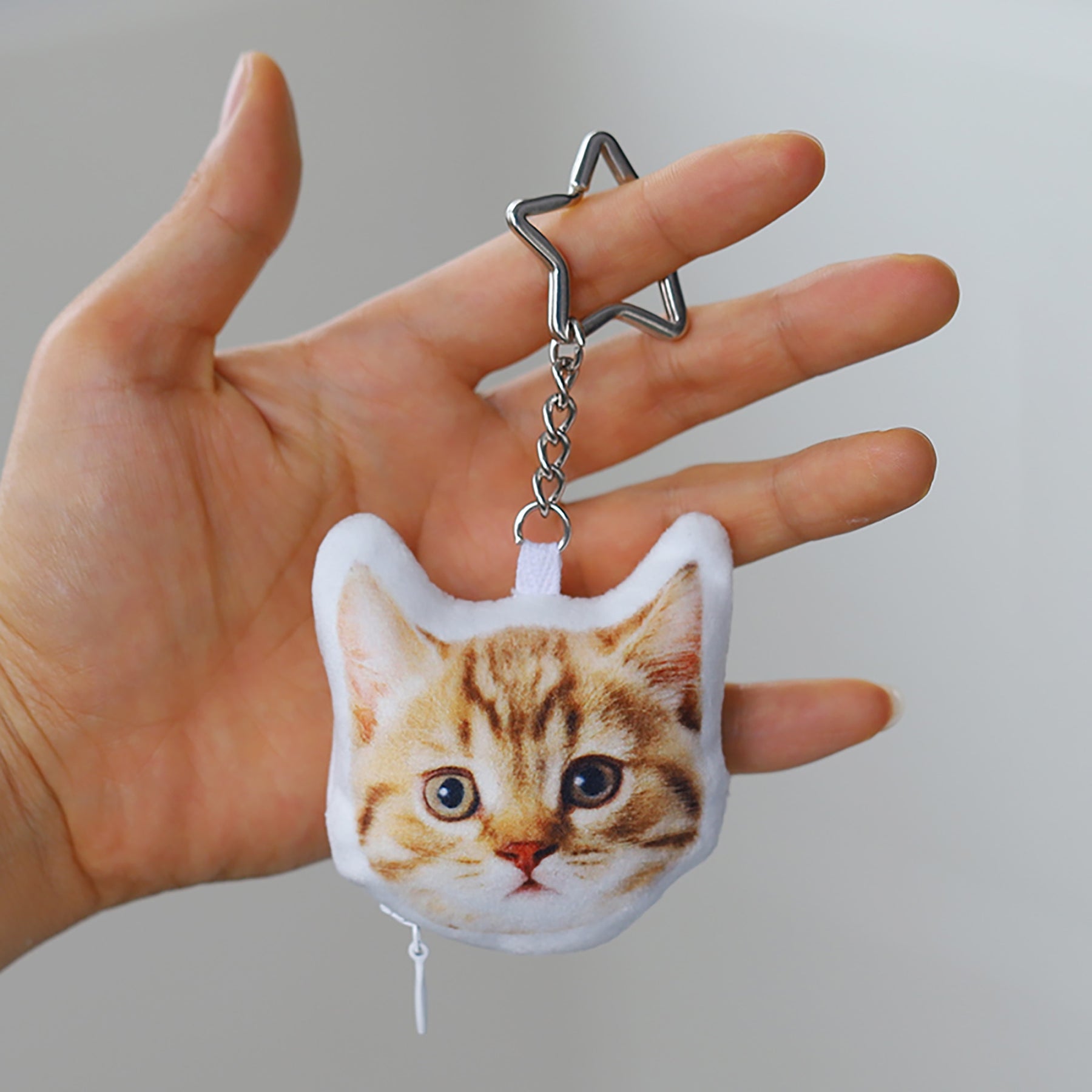 Customized Plush Doll Pendant Cute Pets Picture Keychains Custom Gifts