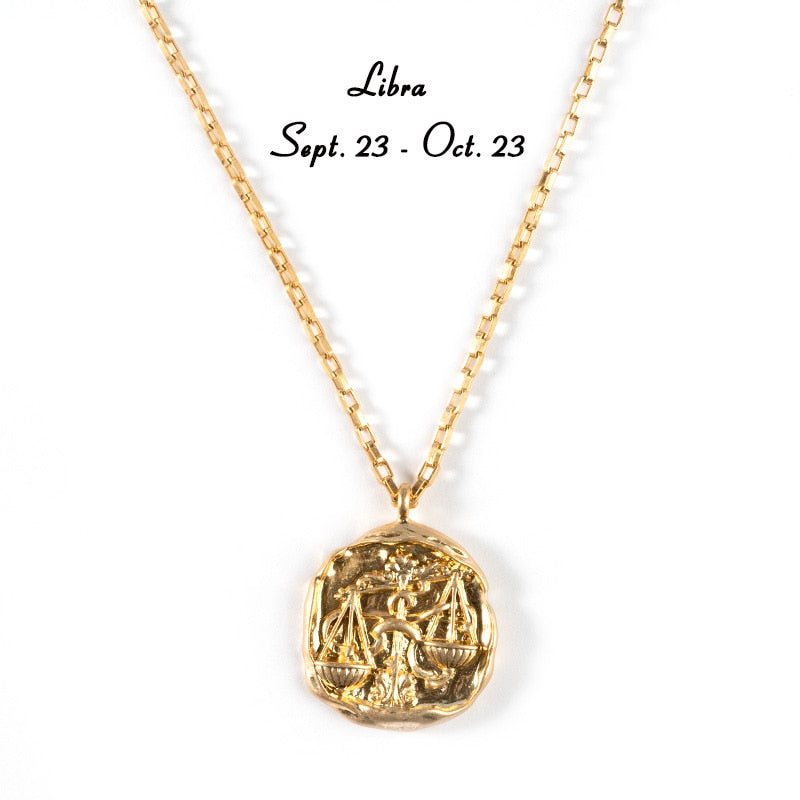 Collana Moneta d'Oro Collana Zodiaco Costellazione Collane costellazione