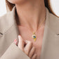 One Pair Magnetic Flame Heart Shaped Custom 100 languages Name Projection Couples Necklaces