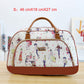 Women Travel Bags PU Leather Large Capacity Waterproof Print Luggage Duffle Bag