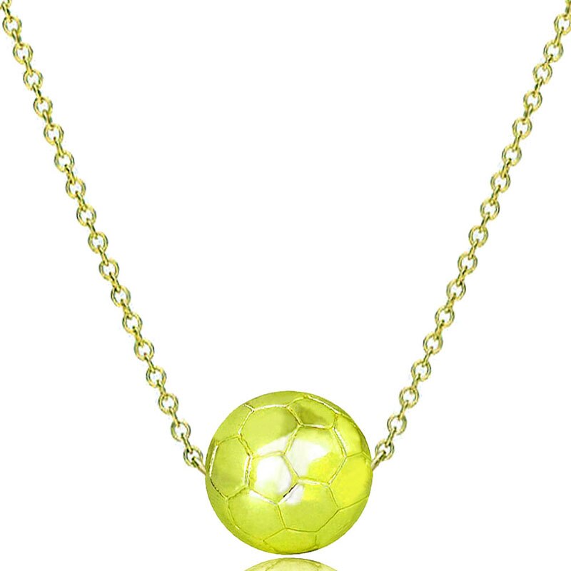 Pallacanestro Collana Girocollo Oro Argento Colore Ciondolo a forma di palla Sport Gioielli Hip Hop Punk