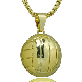 Basketball Necklace Choker Gold Silver Color Ball Shaped Pendant Sports Hip Hop Punk Jewelry