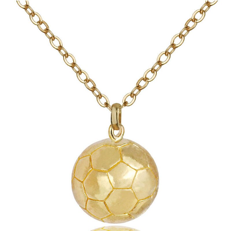 Basketball Necklace Choker Gold Silver Color Ball Shaped Pendant Sports Hip Hop Punk Jewelry