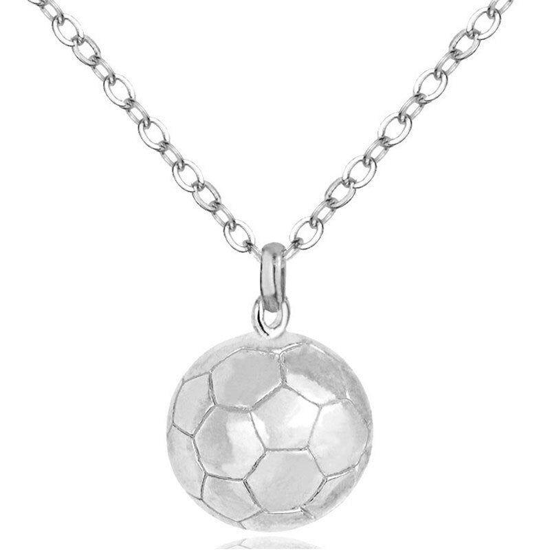 Basketball Necklace Choker Gold Silver Color Ball Shaped Pendant Sports Hip Hop Punk Jewelry