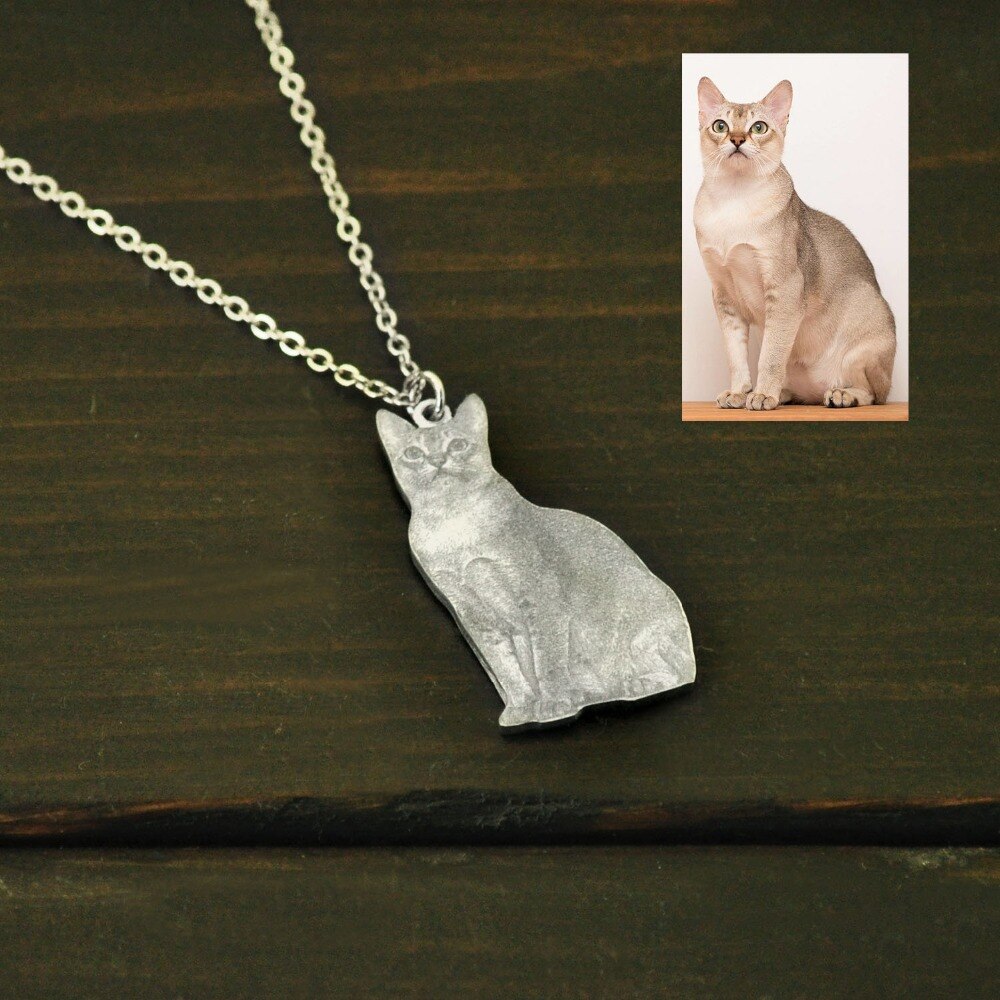 Personalized Photo Necklace,Pet Photo Necklace,Picture Necklace,  Memorial Gift