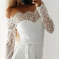 Women Summer Off Shoulder Sexy Playsuits Long Sleeve Sheer Lace Patchwork Hollow Skinny Playsuits
