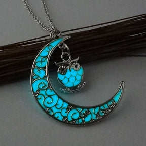 Hollow Luminous Stone Gem Charm Jewelry Pendant Necklace Gifts