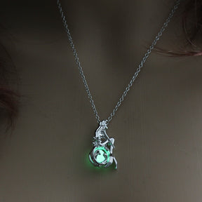 Hollow Luminous Stone Gem Charm Jewelry Pendant Necklace Gifts