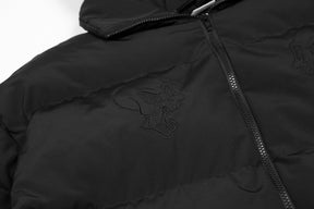 Embroidered Skull Jacket Streetwear Little Devil Designer Hood Padded Jacket Coat