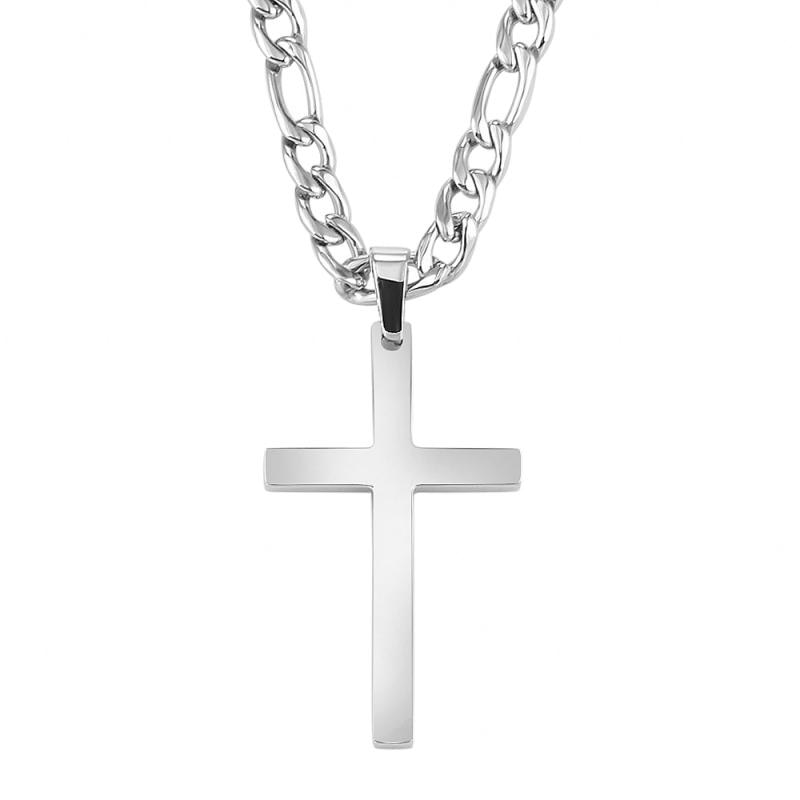 Personality Creative Jesus Cross Amulet Pendant Rock Casual Gift Catholic Christian Necklace