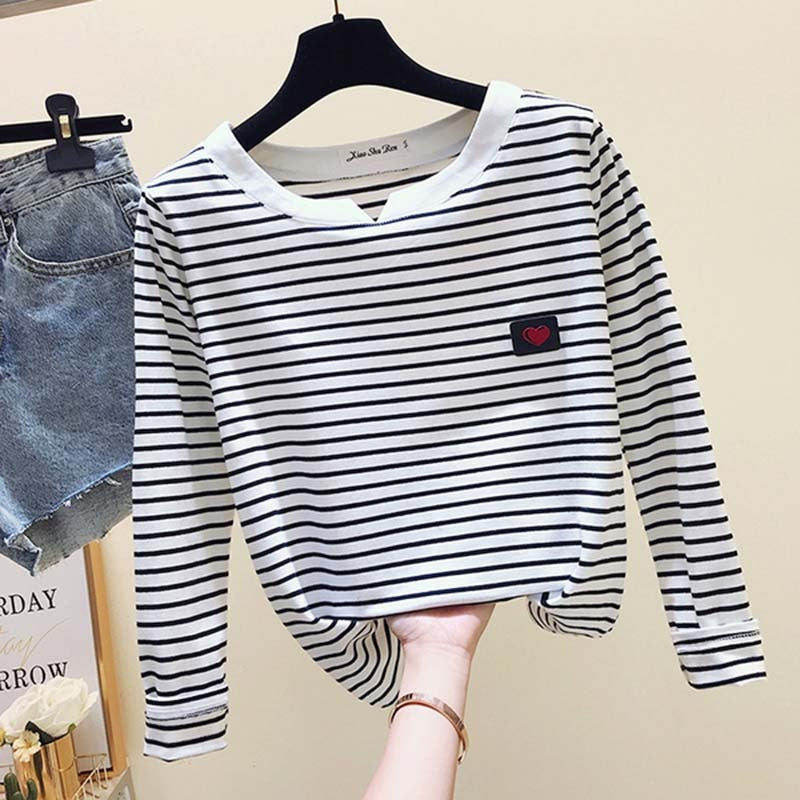 Casual Women T-Shirt Long Sleeve Style Slim Basic Cotton Tshirt Top Womens Clothing