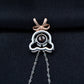 Romantic Bear-shaped Pendant Personalised Name Photo Necklace Valentine's Day Gift