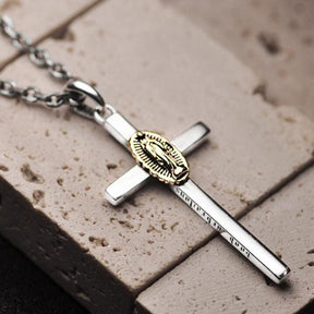 Personality Creative Jesus Cross Amulet Pendant Rock Casual Gift Catholic Christian Necklace