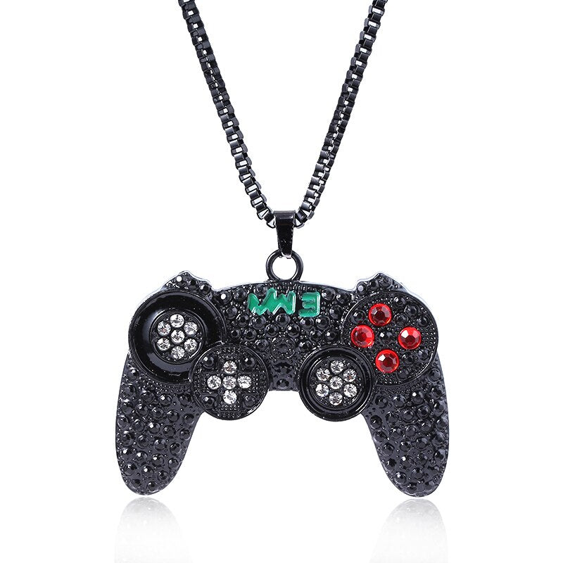 Punk Style Game Machine Handle Necklaces gamepad Necklaces Hip Hop Chain