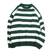 Autumn Winter Knitted Striped Sweater Casual Oversized Pullovers Sweaters