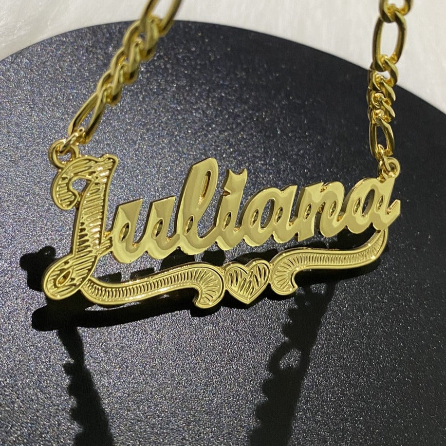 thick name necklace