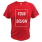 Custom T Shirt EU Size 100% Cotton Make Your Design Logo Text Men Women Print Original Design