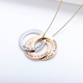 Personalized Name Necklace Gold Plated Stainless Steel Necklaces Child Name Pendant