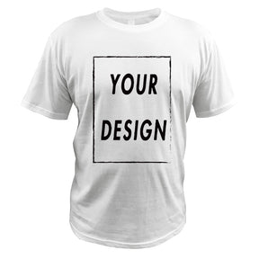 Custom T Shirt EU Size 100% Cotton Make Your Design Logo Text Men Women Print Original Design