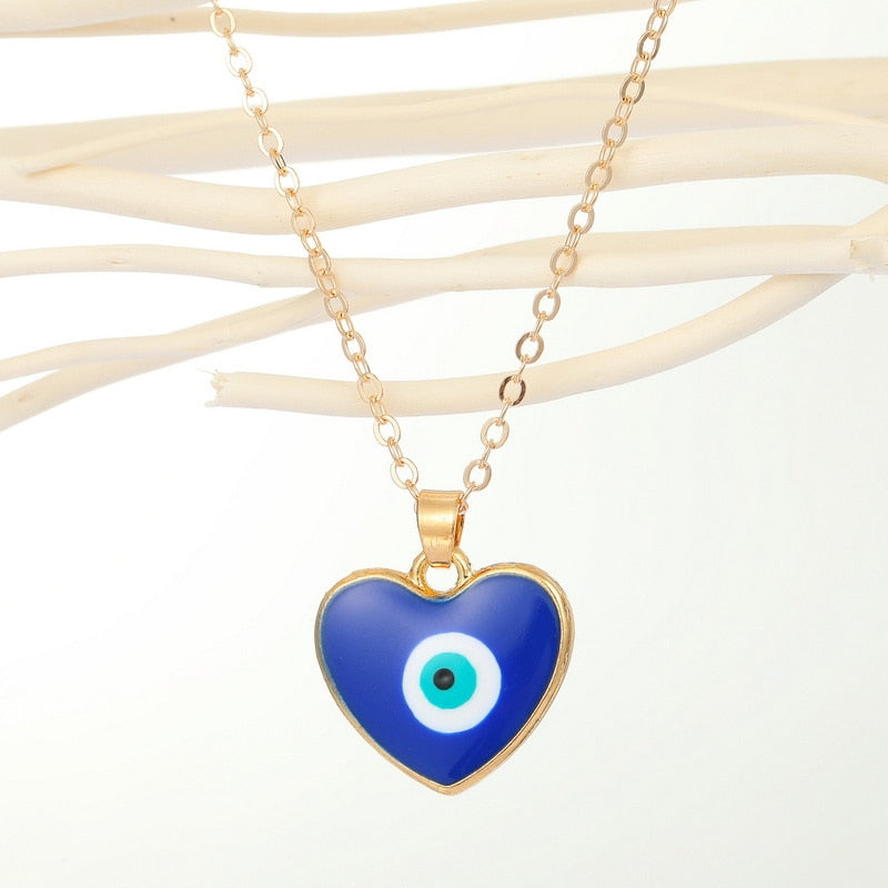 Türkische Evil Eye Choker-Halskette Lucky Blue Evil Eyes Clavicle Chain Halskette