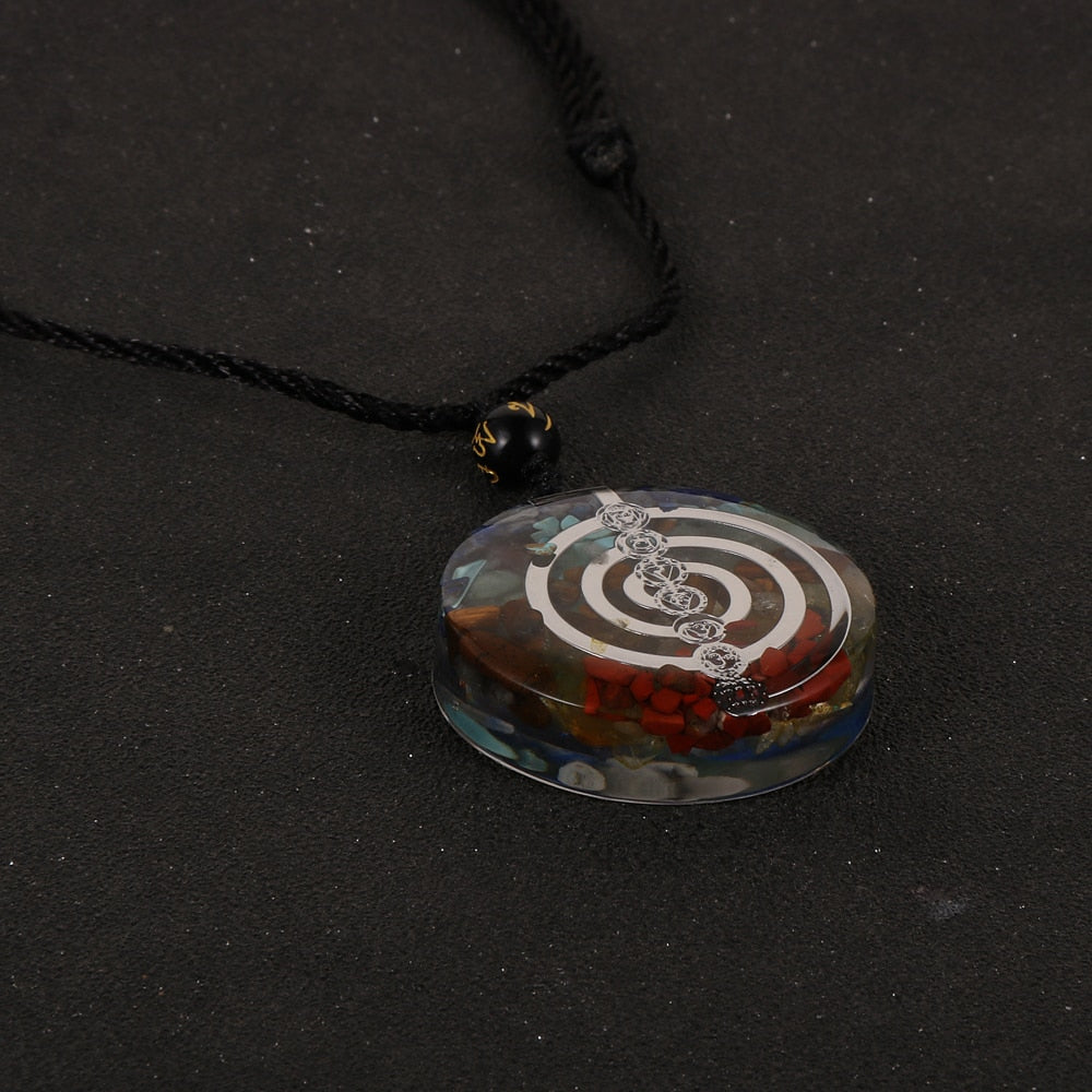 Energy Generator Orgone Amulet 7 Chakras Pendant Necklace