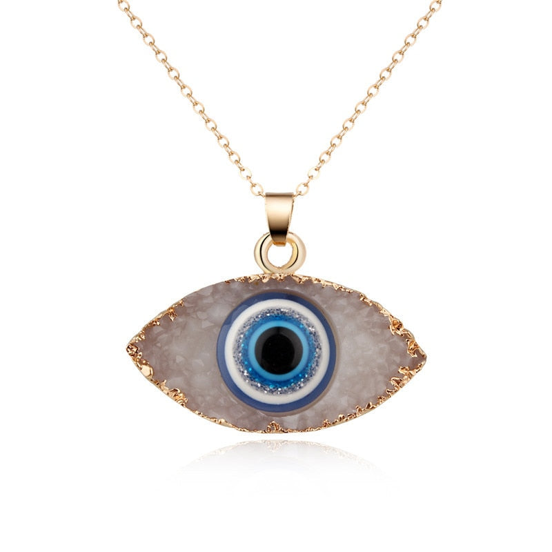 Türkische Evil Eye Choker-Halskette Lucky Blue Evil Eyes Clavicle Chain Halskette