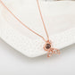 Customized 925 Silver 100 languages Projection Necklace Couple Memory Gifts