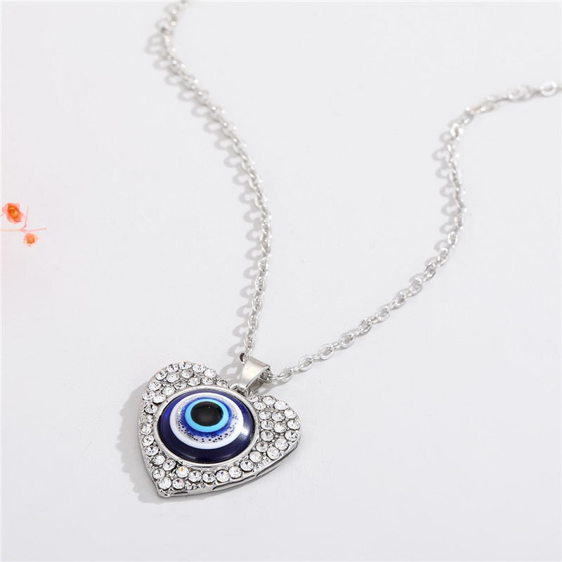 Türkische Evil Eye Choker-Halskette Lucky Blue Evil Eyes Clavicle Chain Halskette