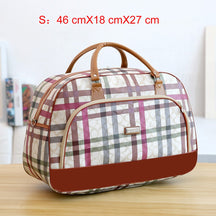 Women Travel Bags PU Leather Large Capacity Waterproof Print Luggage Duffle Bag