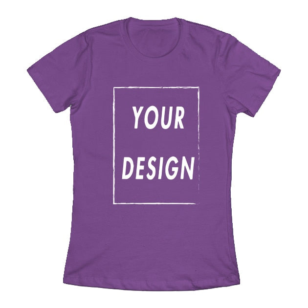 Custom T Shirt EU Size 100% Cotton Make Your Design Logo Text Men Women Print Original Design