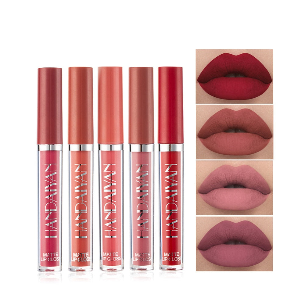 12 Farben Sexy Flüssiger Lippenstift Matte Wasserdichte Lipgloss Nude Make-up-Kosmetik