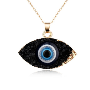 Turkish Evil Eye Pendant Choker Necklace Lucky Blue Evil Eyes Clavicle Chain Necklace