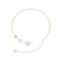 Big White Imitation Pearl Choker Necklace  Clavicle Chain Fashion Necklace