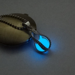 Hollow Luminous Stone Gem Charm Jewelry Pendant Necklace Gifts