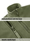 Full Zip Up Tactical Army Fleece Jacket Military Thermal Warm Outwear Windbreaker