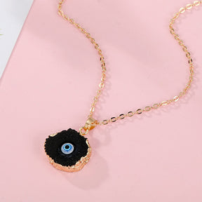 Türkische Evil Eye Choker-Halskette Lucky Blue Evil Eyes Clavicle Chain Halskette