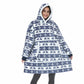 Oversized Hoodie Sweatshirt Women Tie Dye Hoodies Fleece Giant Wearable Blanket