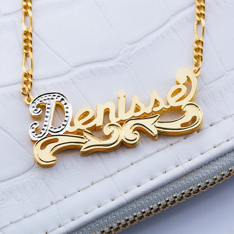 10k gold name necklace