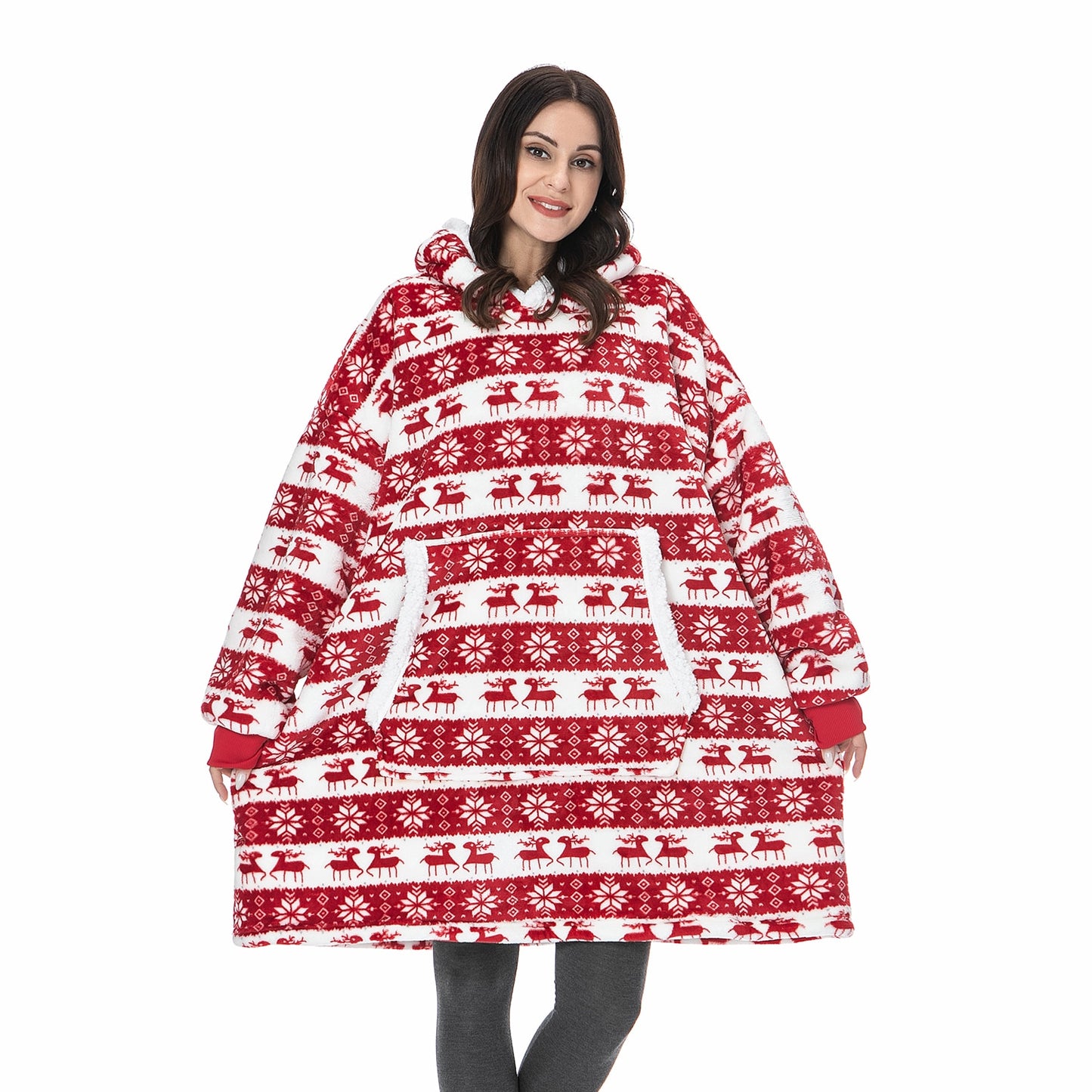 Oversized Hoodie Sweatshirt Women Tie Dye Hoodies Fleece Giant Wearable Blanket